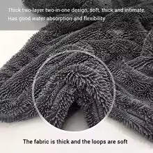 Toalla de lavado de autos SEAMETAL de 1200 g/m², microfibra de doble cara, ultraabsorbente, para limpieza y secado, accesorios de lavado.